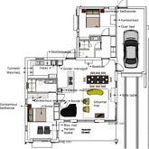 Furniture layout on plan