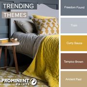 Prominent Paints: Welcoming Palette of Blue-Greys and Golds