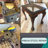 Imbuia Stool Repair - M + S Designs - Xplorio™ Gansbaai