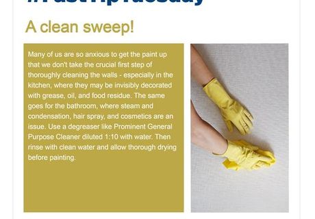 #FastTipTuesday: A Clean Sweep Before Painting