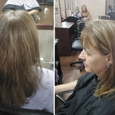 before and after cut and blow