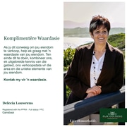 Komplimentêre Waardasie / Complimentary Valuation by Delecia Louwrens