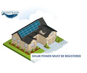 Solar energy must be registered