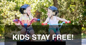 Kids Stay Free at Trails End Bike Hotel throughout 2022!