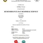 Poster - Remembrance Day Memorial Service - Xplorio™ Hermanus Poster - Remembrance Day Memorial Service - Xplorio™ Hermanus