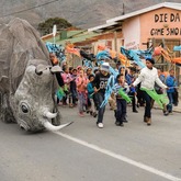Rhino -  Barrydale Giant Puppet Parade - Xplorio™ Barrydale