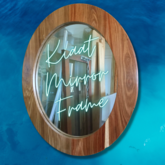 Kiaat Oval Mirror Frame - M + S Designs - Xplorio™ Gansbaai