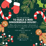 4 December 2022: Mini Gingerbread House Building