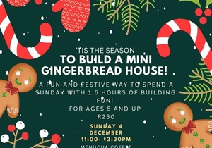4 December 2022: Mini Gingerbread House Building