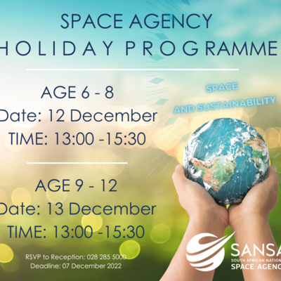 12 + 13 December 2022: Space Agency Holiday Programme