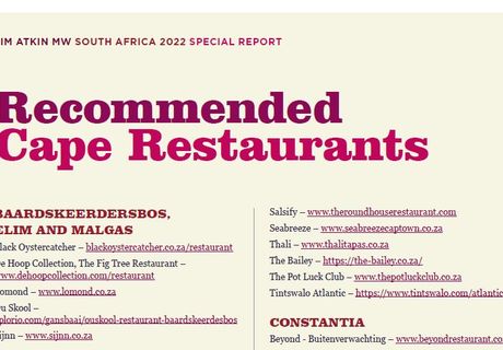 Tim Atkin South Africa Report 2022