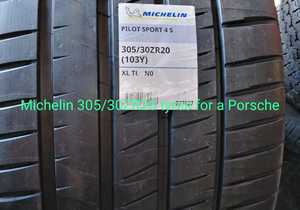 Michelin 305/30ZR20 Tyres for Porsche