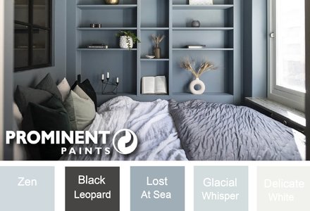Prominent Paints: Blue Greys Paint Colours