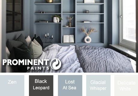 Prominent Paints: Blue Greys Paint Colours