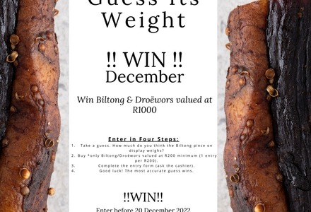 Guess the Weight to WIN!